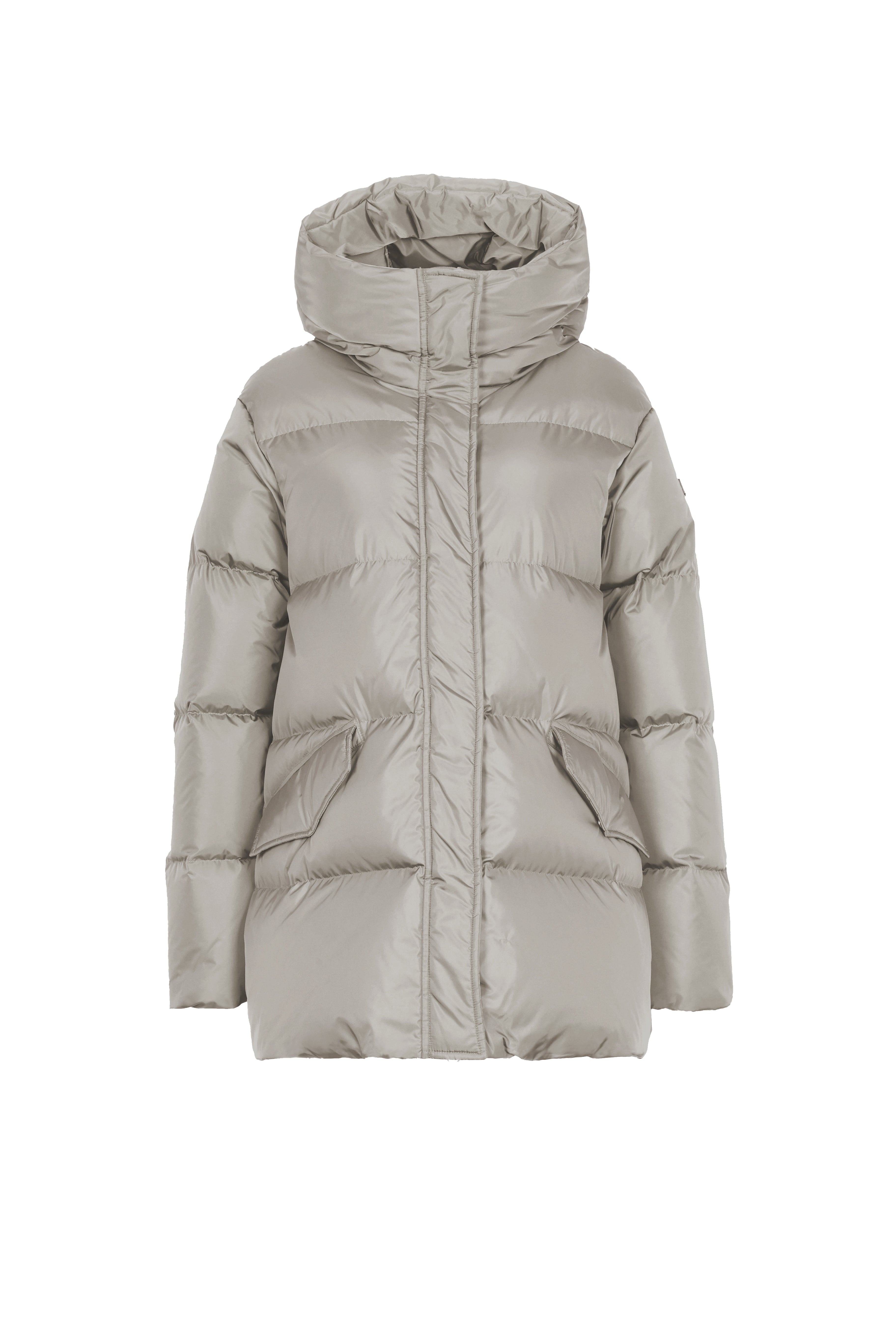 short down jacket with flap pockets