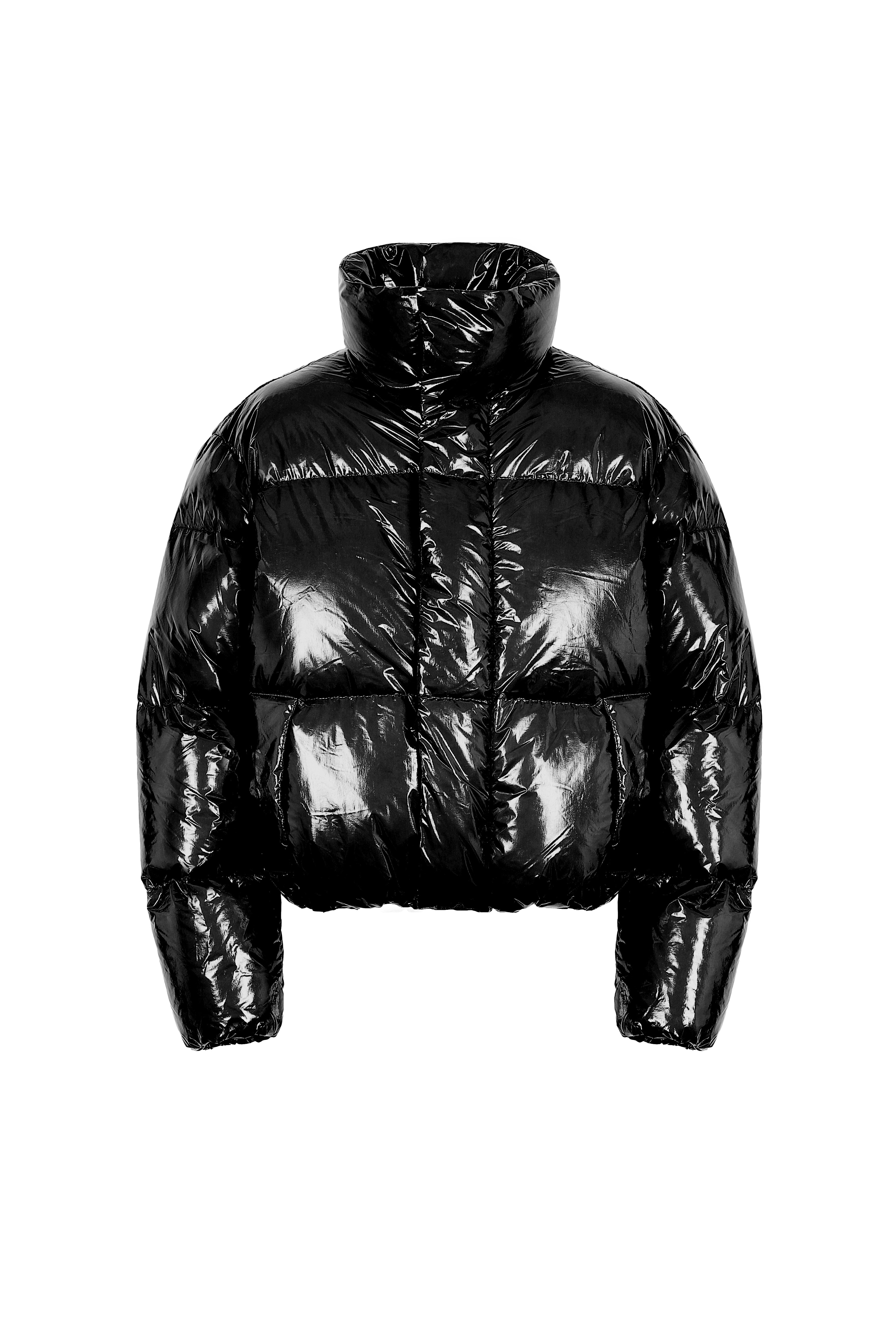 LEMPELIUS mens short down jacket in black