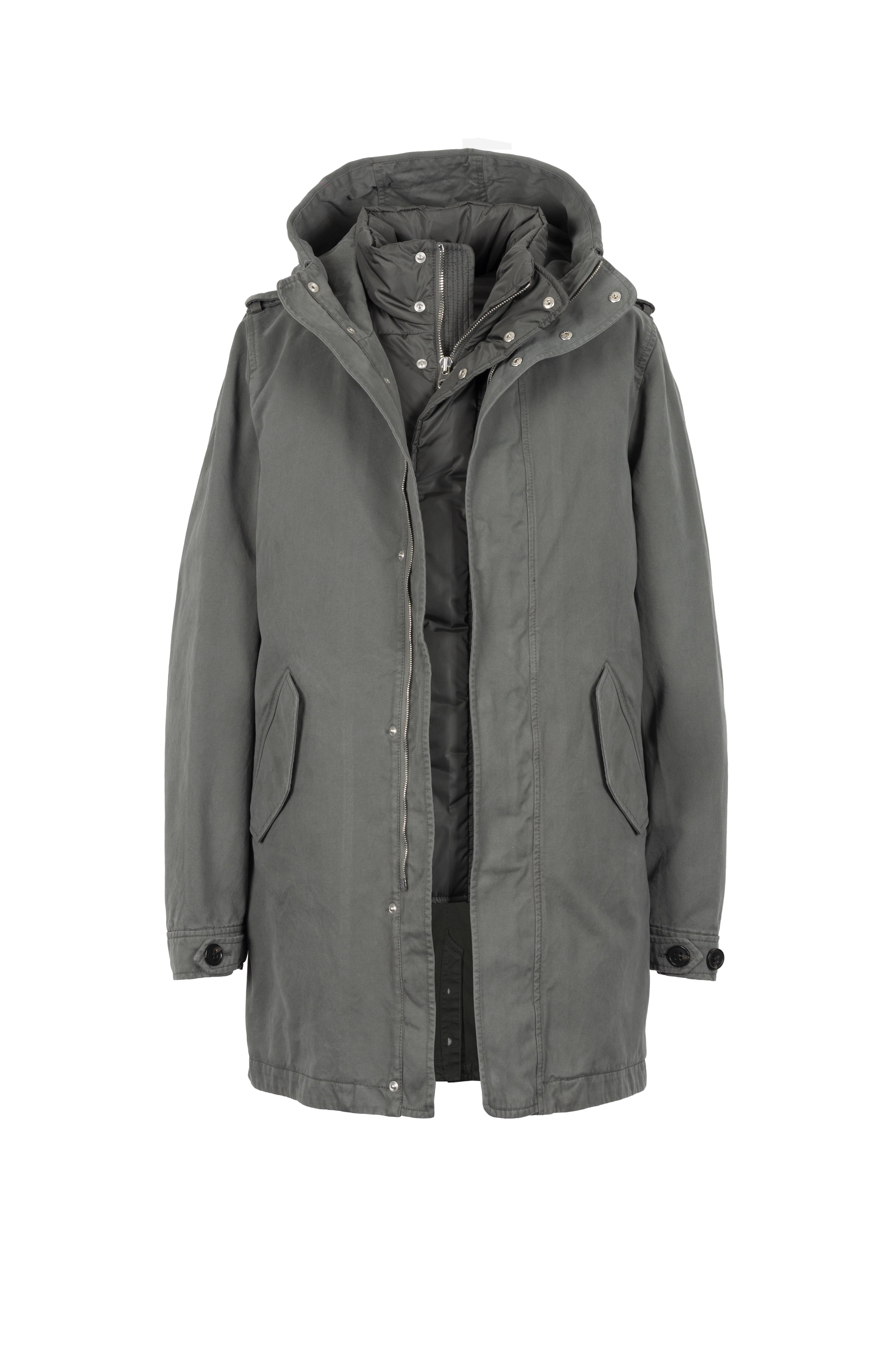 COTTON PARKA TIO WITH DOWN VEST