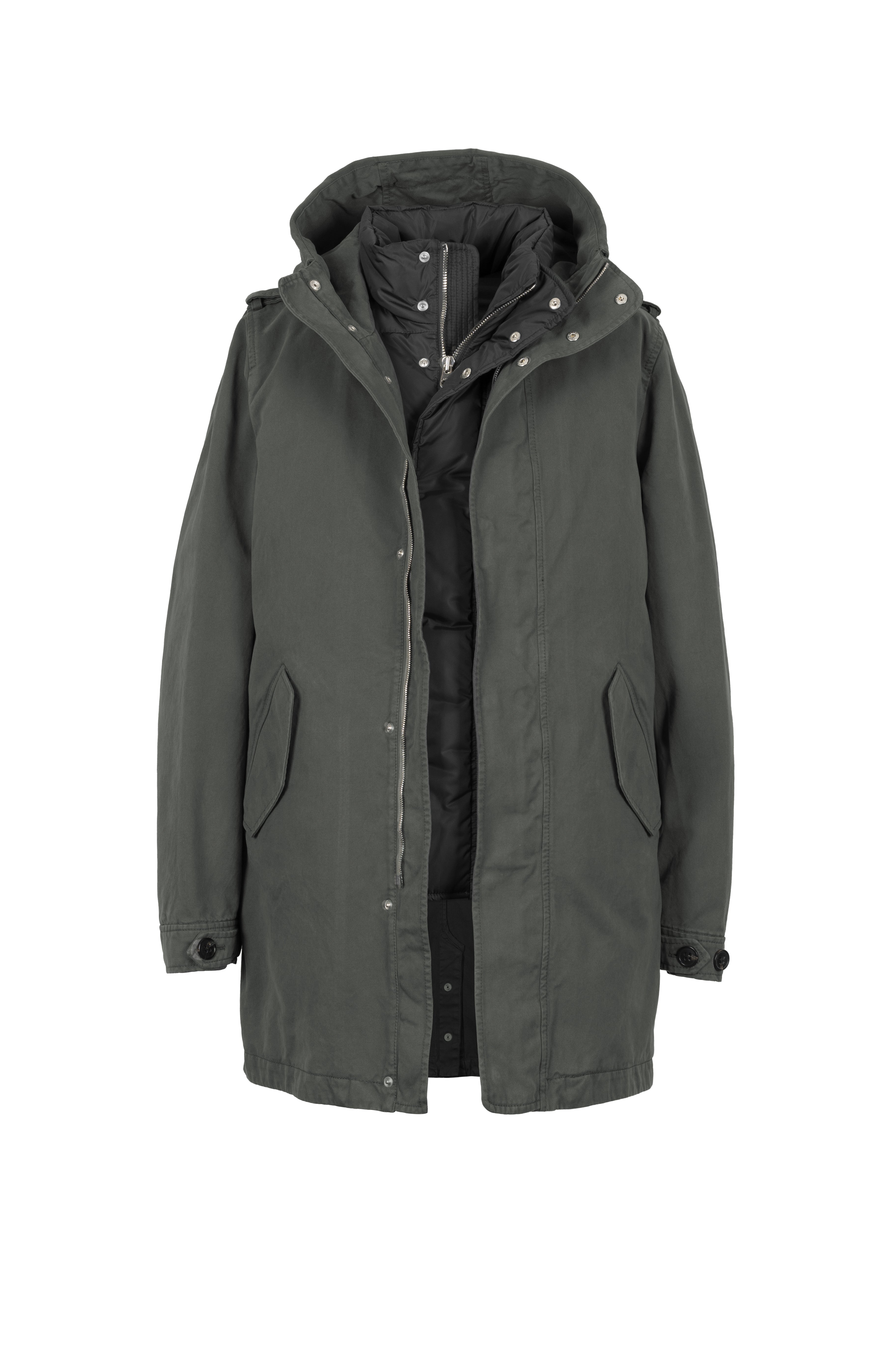 COTTON PARKA TIO WITH DOWN VEST