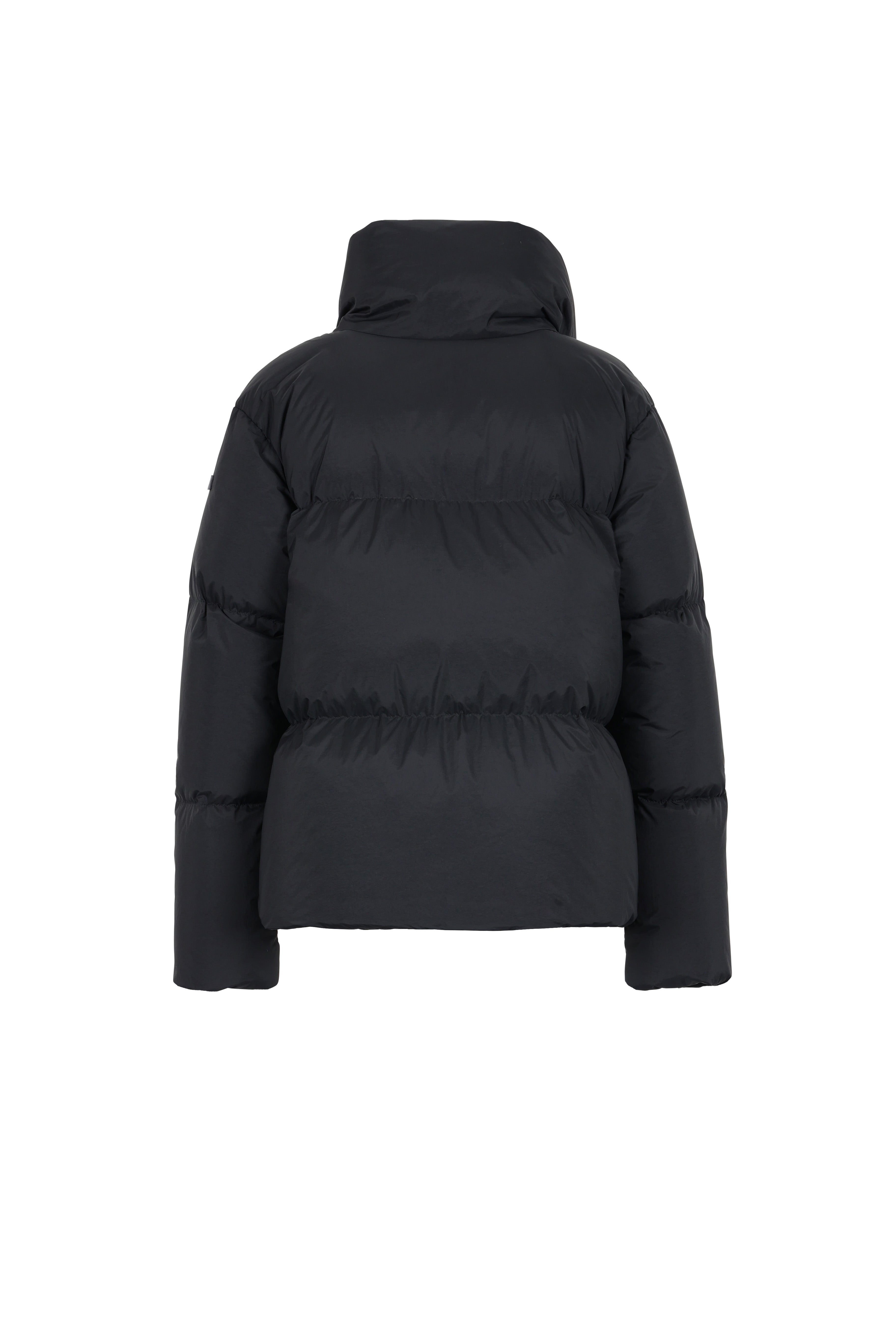 cropped Lempelius down jacket with warming high collar
