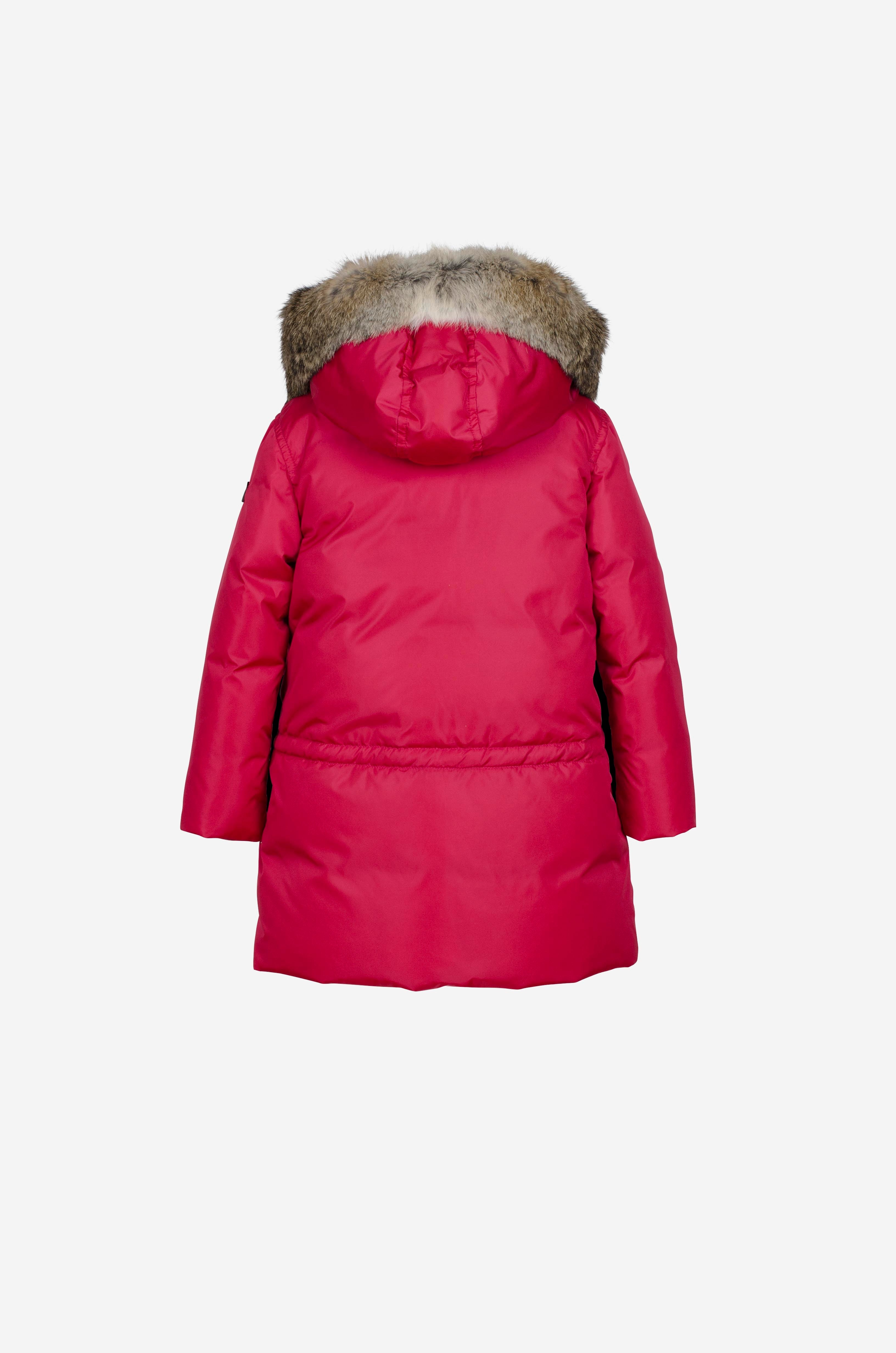 Girls Down Parka with rabbit