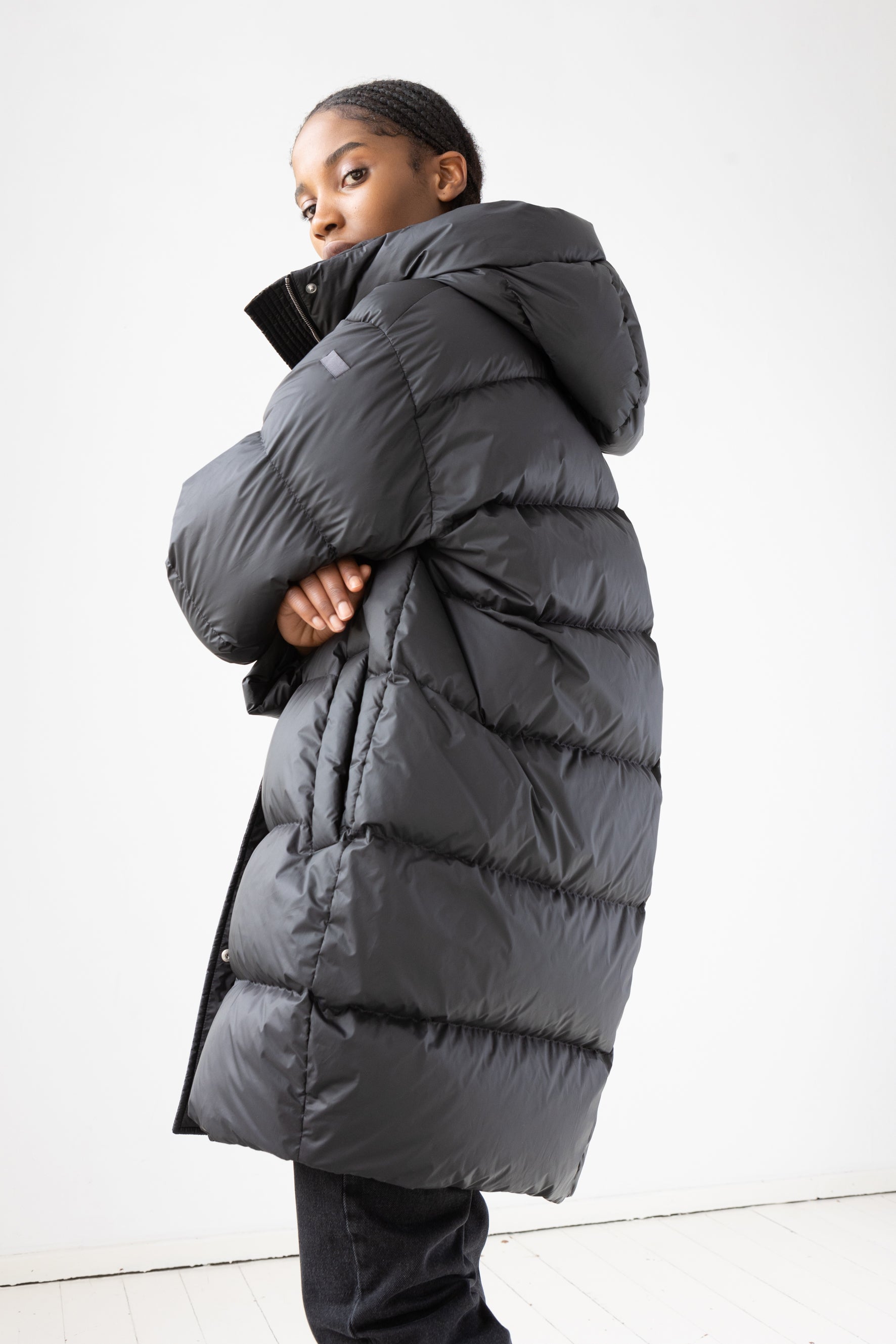 cocoon worm parka♡-